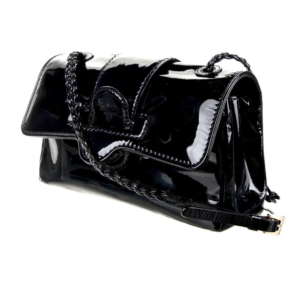 Valentino Garavani Patent Leather Crossbody Bag Retail $1495